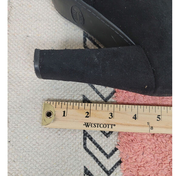 STEVE MADDEN "GORGEOUS" VEGAN SUEDE OVER THE KNEE BLACK BOOTS, sz 10 - Picture 15 of 16